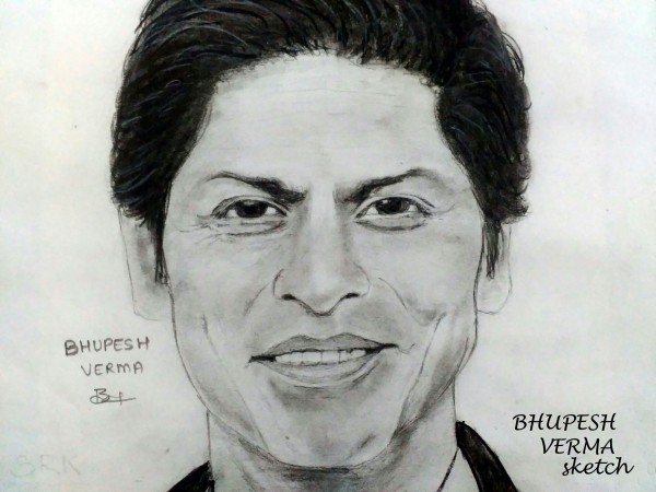 Pencil Sketch Of Shahrukh Khan - DesiPainters.com