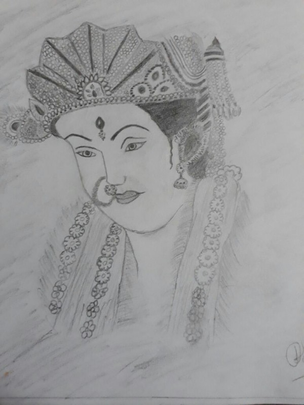 Pencil Sketch Of Lord Krishna