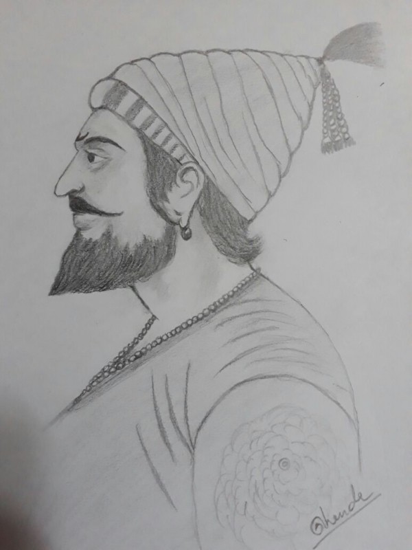 Pencil Sketch Of Maharaja - DesiPainters.com