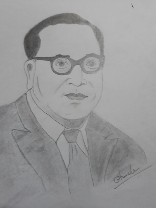 Pencil Sketch Of Dr. B.R.Ambedkar - DesiPainters.com