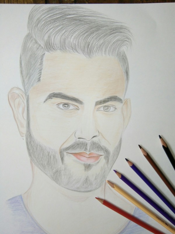 Pencil Sketch Of Virat Kohli