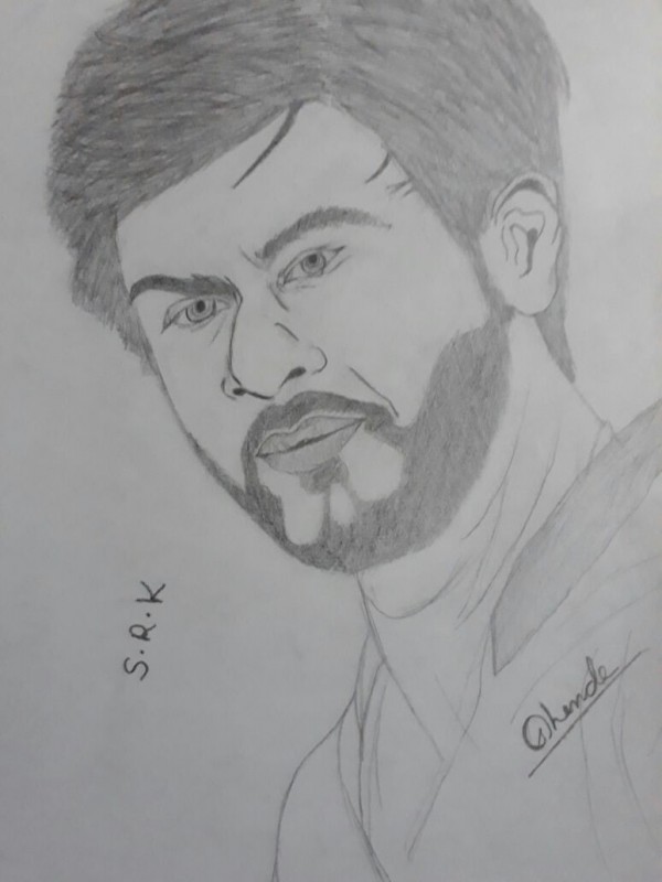 Pencil Sketch Of Shah Rukh Khan