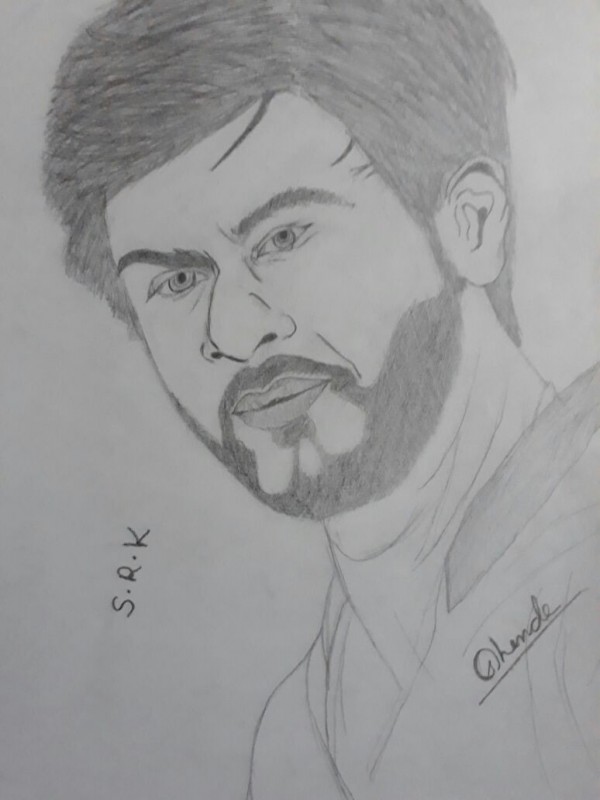 Pencil Sketch Of Shah Rukh Khan - DesiPainters.com