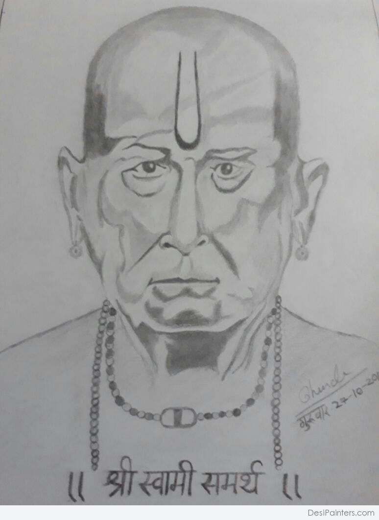 Sketch of Swami Samarth by: Srushti Khopatkar