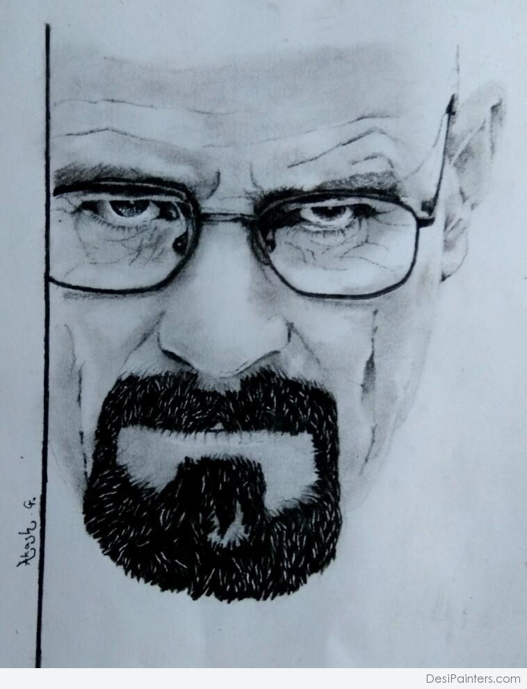 Amazing Art Of Heisenberg (Walter white) By Akash Gupta | DesiPainters.com