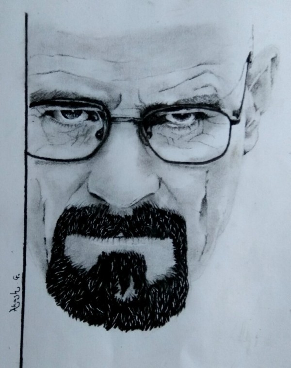 Amazing Art Of Heisenberg (Walter white) By Akash Gupta - DesiPainters.com