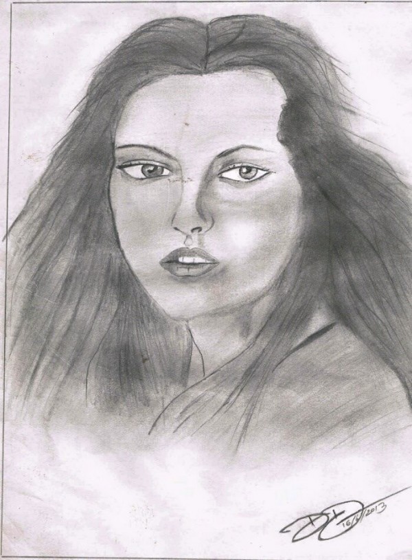 Pencil Sketch Of Kristen Stewart