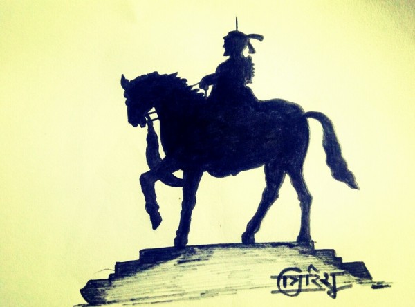 Marvellous Ink Painting By Girish
