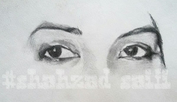 Outstending Sketch Of Girl Eye - DesiPainters.com