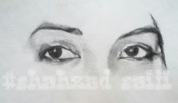 Outstending Sketch Of Girl Eye