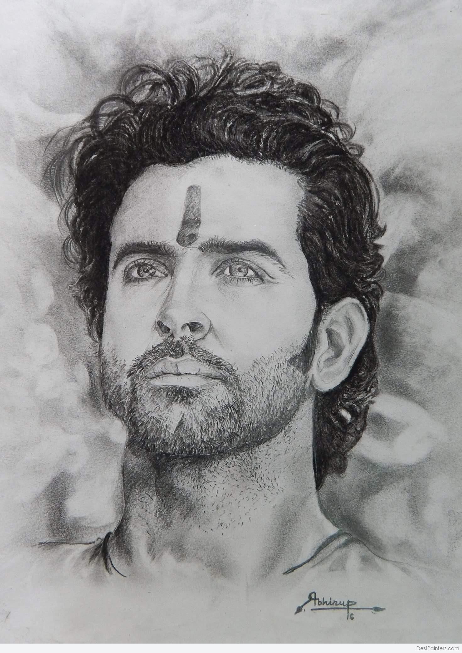 Sketch Of Hrithik Roshan