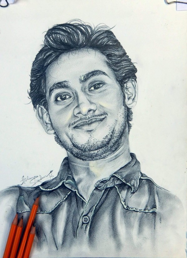 Pencil Sketch Of Abhirup Sikdar - DesiPainters.com