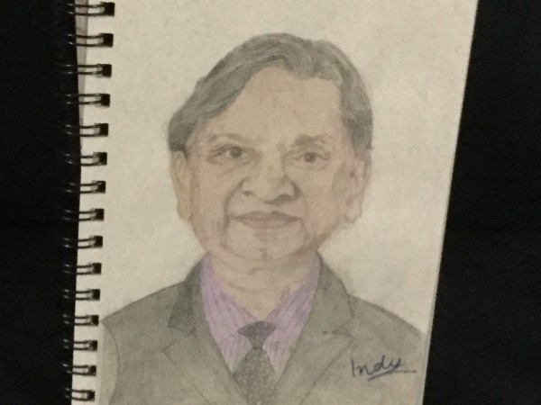 Pencil Sketch Of Dr. Anil Kumar - DesiPainters.com