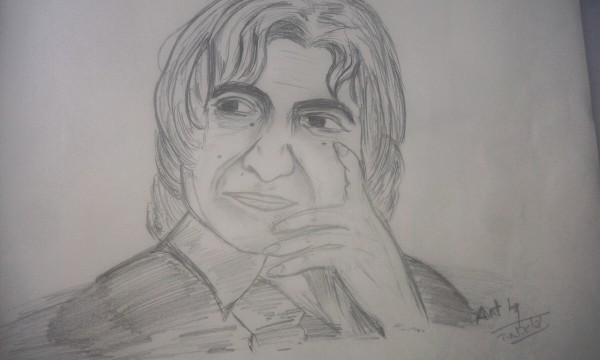 Pencil Sketch Of A.P.J Abdul Kalam - DesiPainters.com