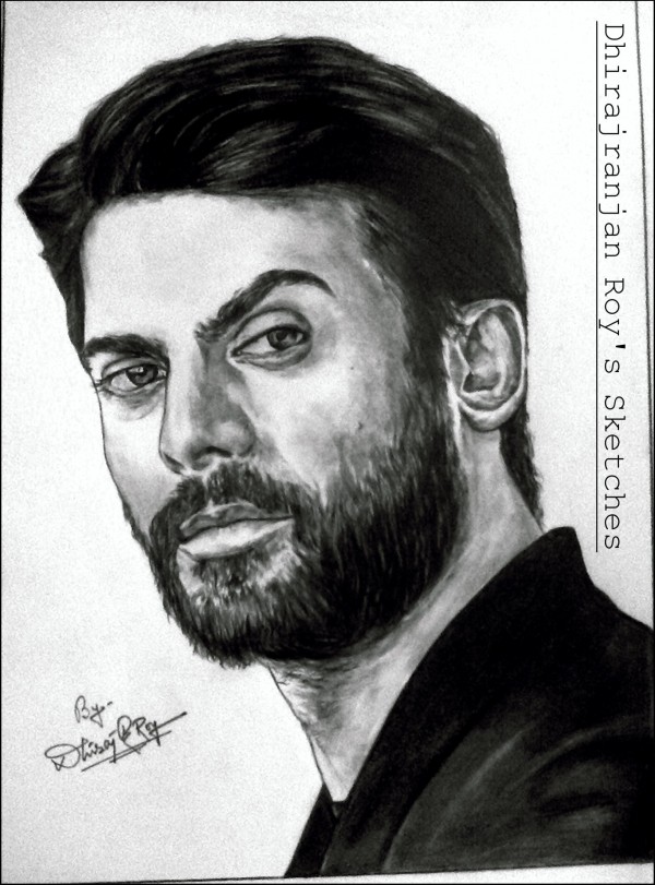 Pencil Sketch Of Fawad Khan - DesiPainters.com