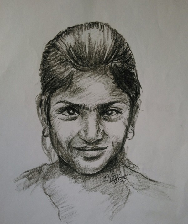 Pencil Sketch Of Indian Girl