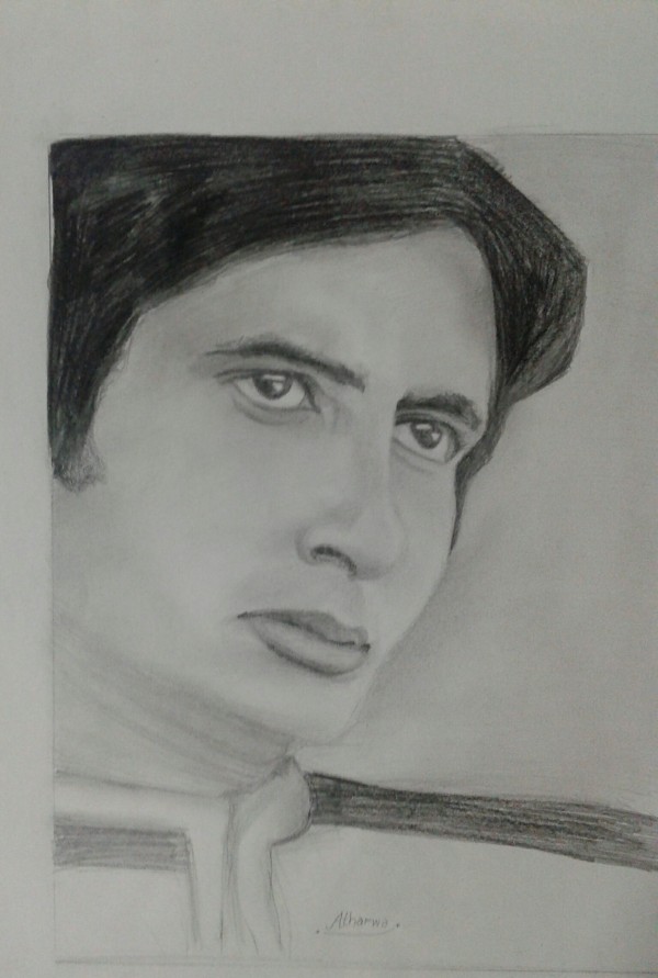 Pencil Sketch Of Amitabh Bacchan