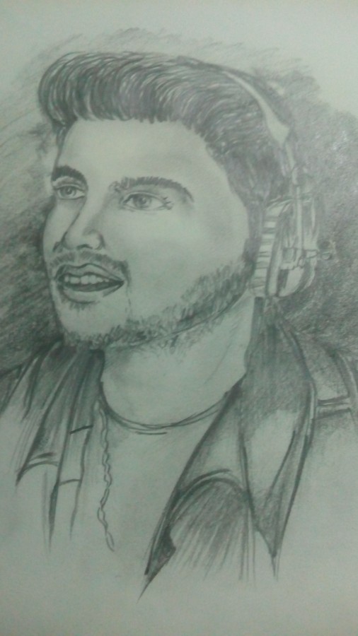 Pencil Sketch Of Armaan Malik - DesiPainters.com