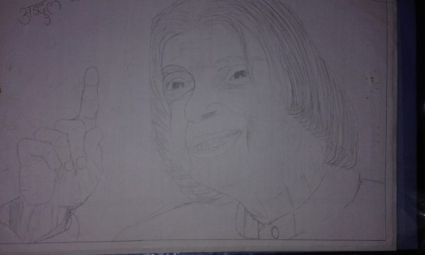 Pencil Sketch Of A.P.J Abdul Kalam - DesiPainters.com