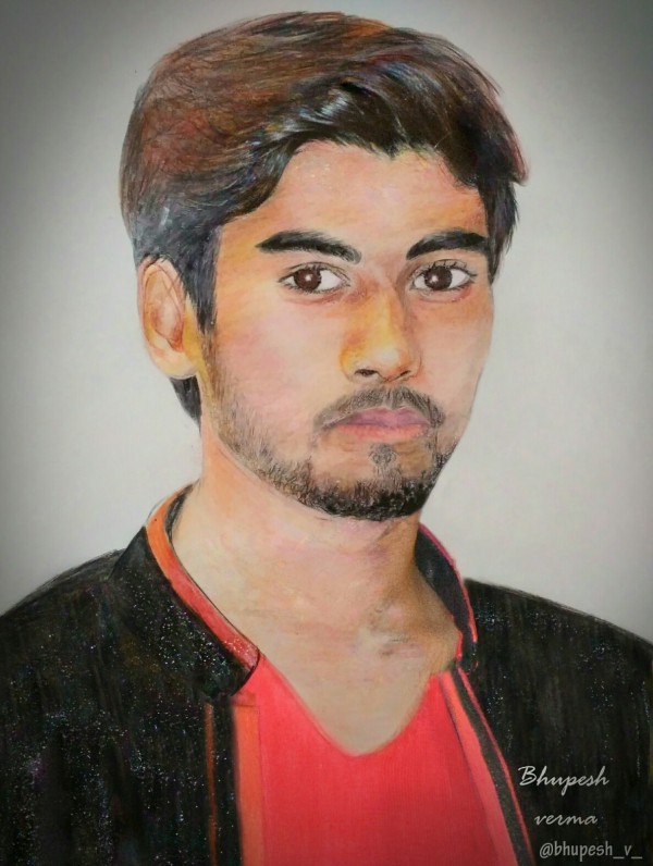 Pencil Sketch Of Bhupesh Verma