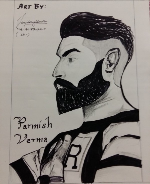 Pencil Sketch Of Parmish Verma - DesiPainters.com