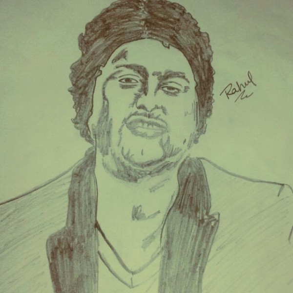 Pencil Sketch of Arijit Singh