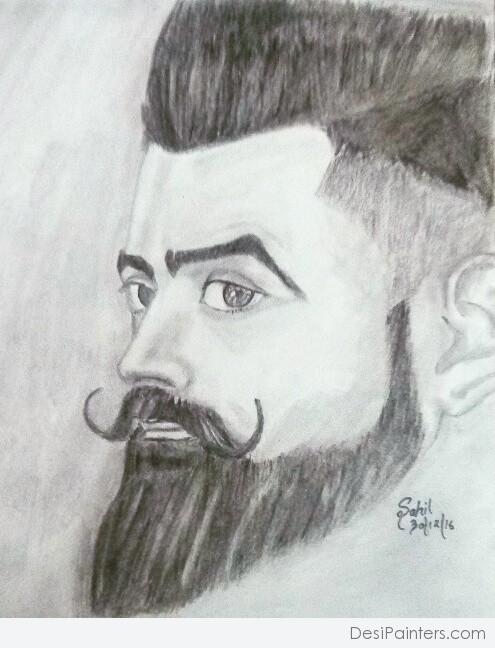 Pencil Sketch of Amrit Maan