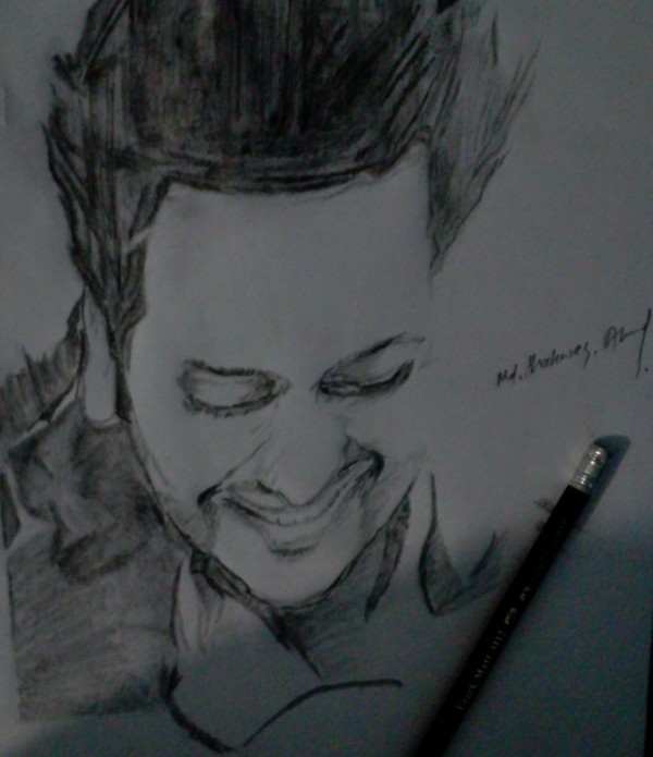 Pencil Sketch of Ritesh Deshmukh - DesiPainters.com