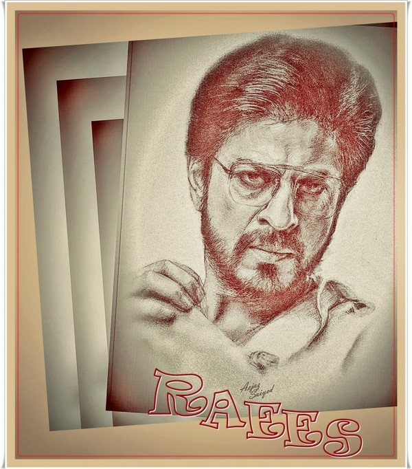 Mixed Painting of Shahrukh Khan - DesiPainters.com