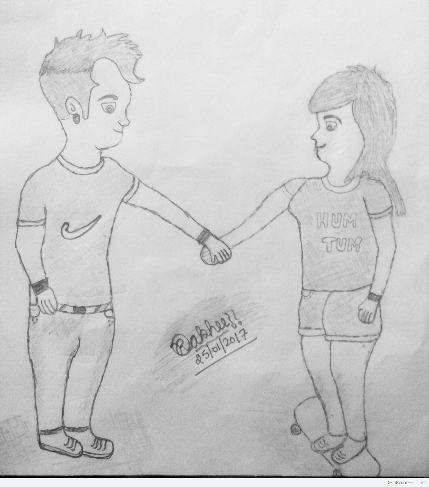 Best Friend Drawing - Etsy Canada-sonthuy.vn