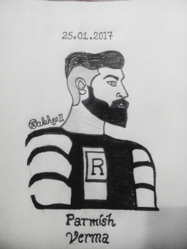 Pencil Sketch of Parmish Verma