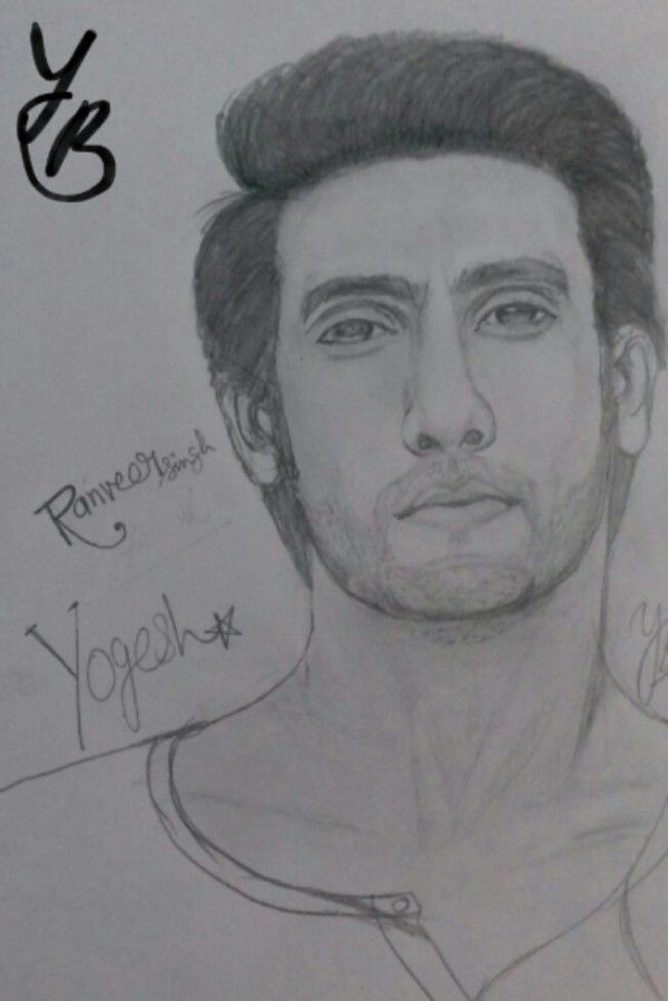 Pencil Sketch of Ranvir Singh - DesiPainters.com