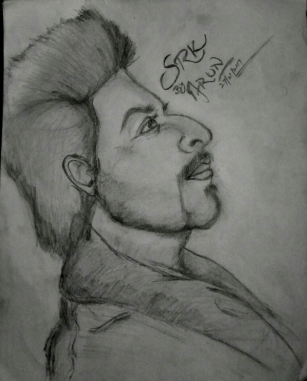 Pencil Sketch of Shahrukh Khan - DesiPainters.com