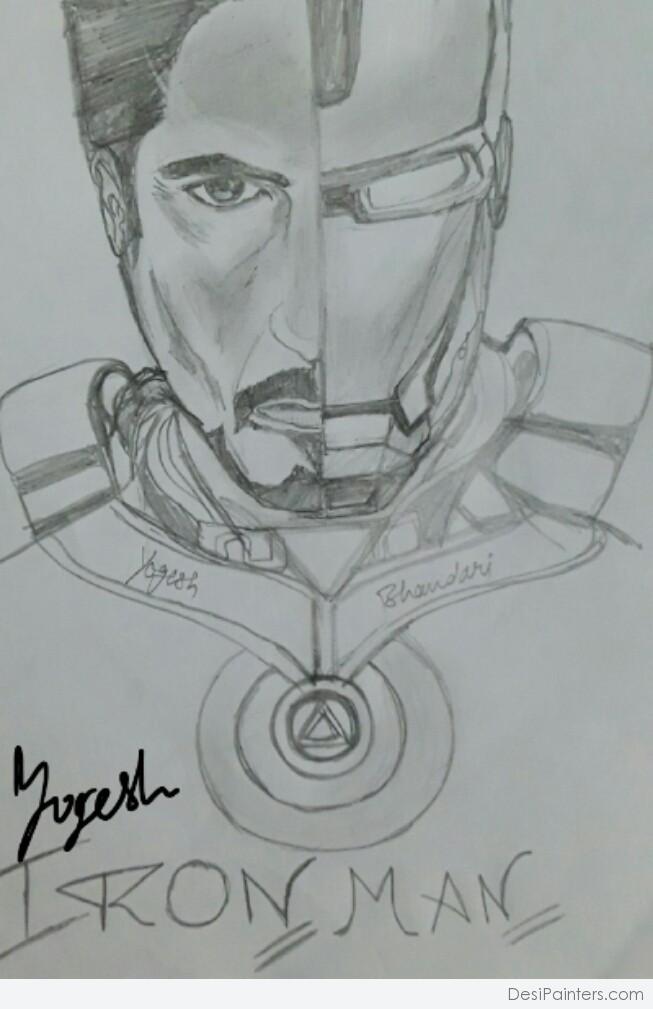 Who is in Front of Iron Man ?? - Colour pencils drawing : r/marvelstudios