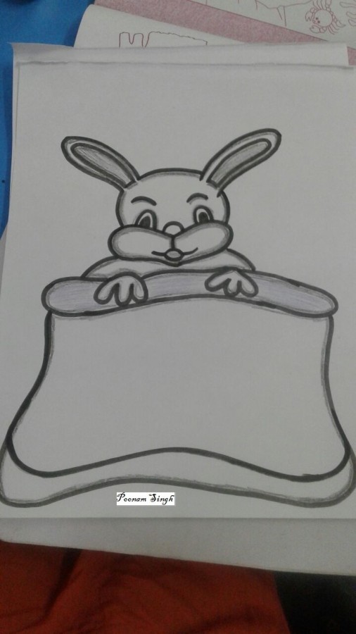 Pencil Sketch of Bunny
