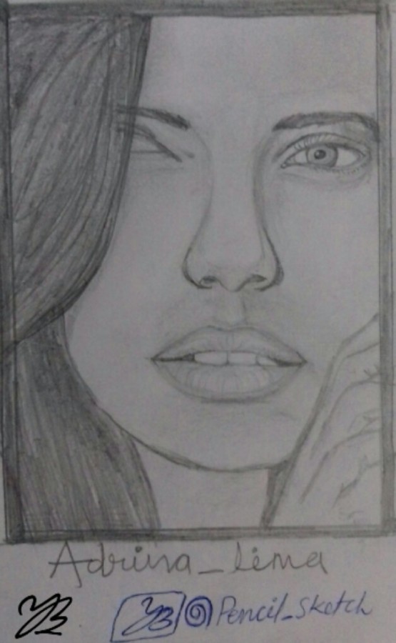 Pencil Sketch of Adrina Lima