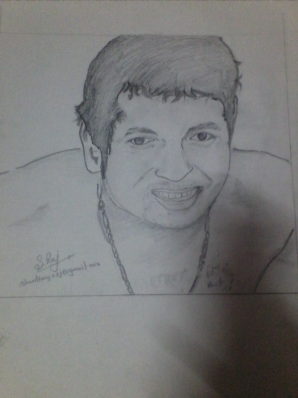 Pencil Sketch of Sachin Tendulkar - DesiPainters.com