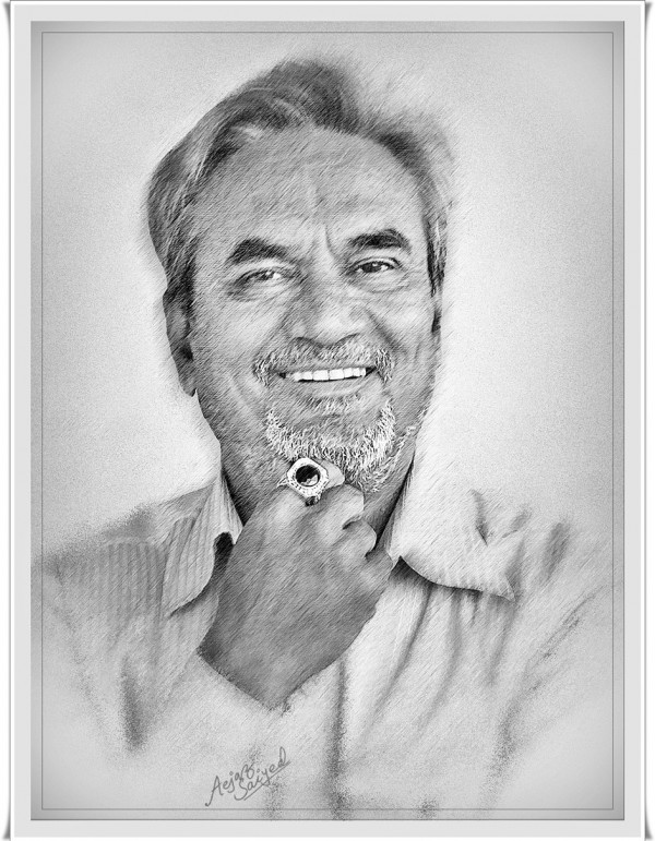 Digital Painting of Aejaz Saiyed