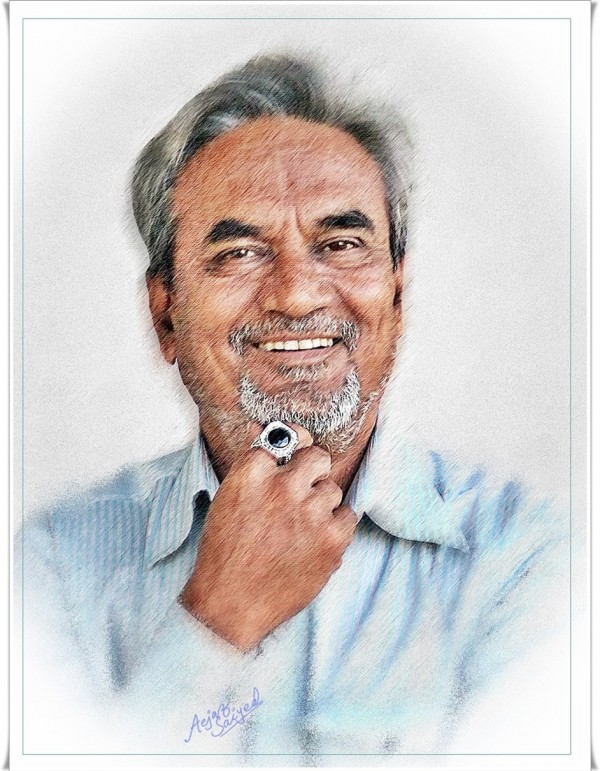 Digital Painting of Aejaz Saiyed