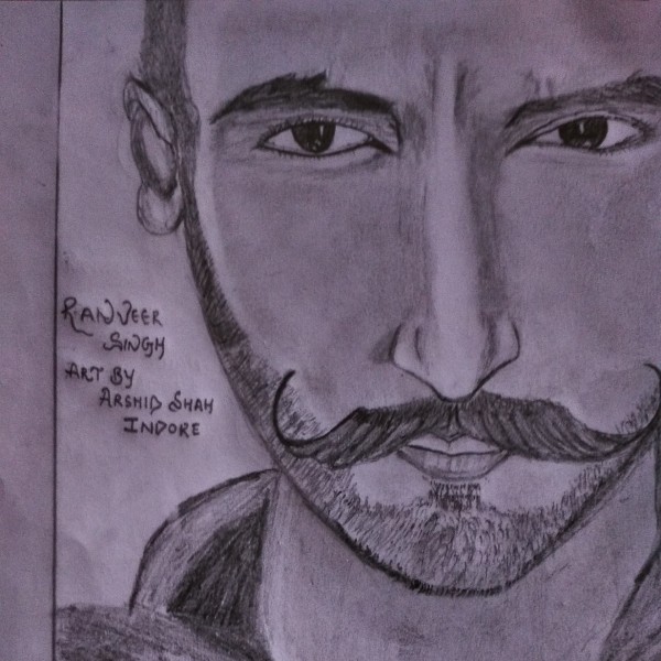 Pencil Sketch of Ranveer Singh