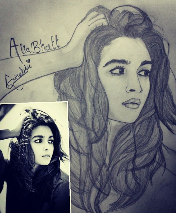 Drawing of Alia Bhatt | Poster Drawing