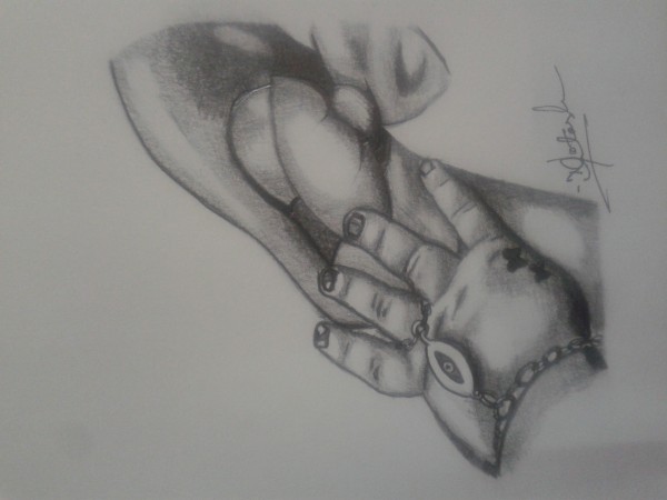 Pencil Sketch of Hand