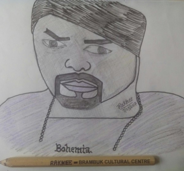 Pencil Sketch of Bohemia - DesiPainters.com