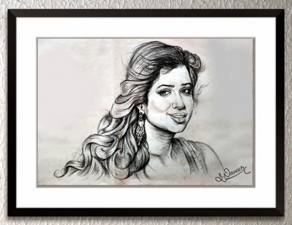 Pencil Sketch of Shreya Ghoshal