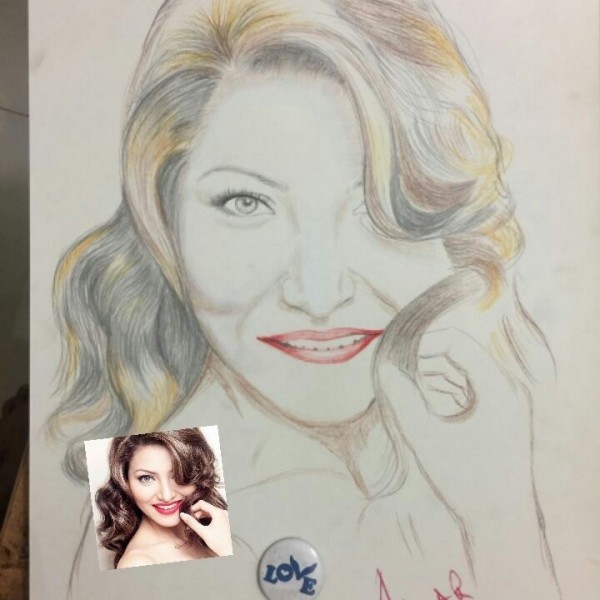 Pencil Color Art of Urvashi Rautela - DesiPainters.com