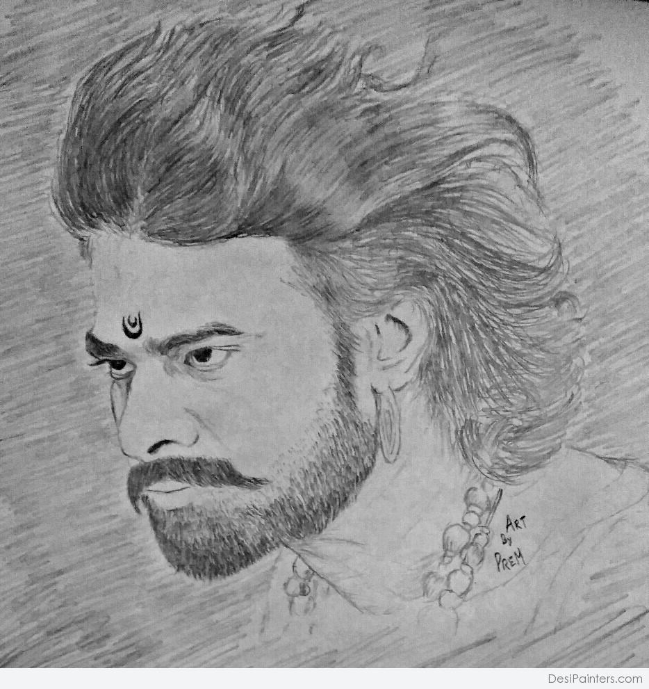 Bahubali Sketch White Handmade Pencil Sketches, Size: A4 at best price in  Ahmednagar