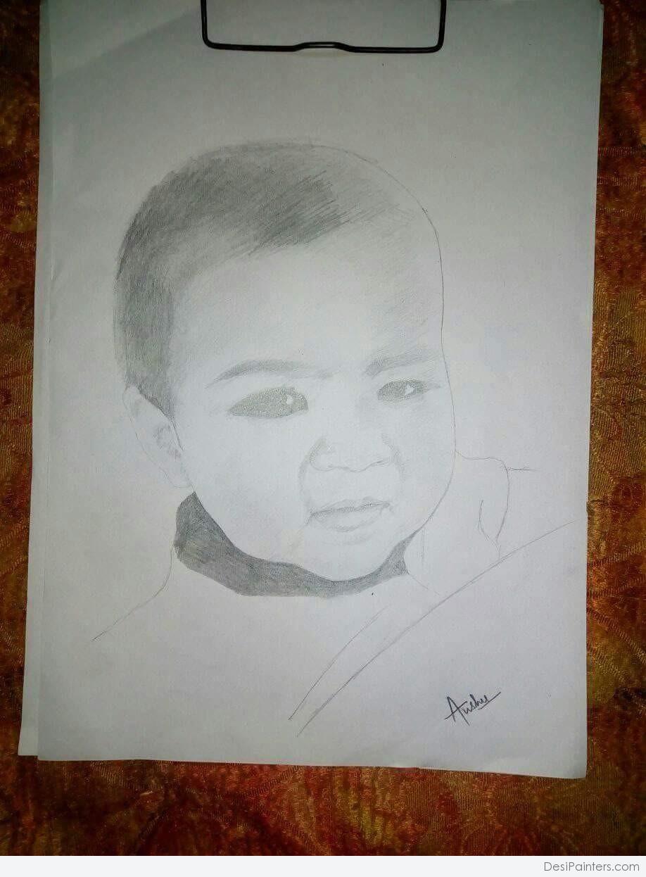 cute boy sketch | Pencil Shades