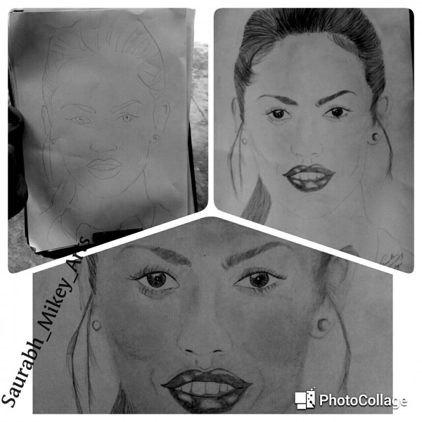 Pencil Sketch of Megan Fox - DesiPainters.com