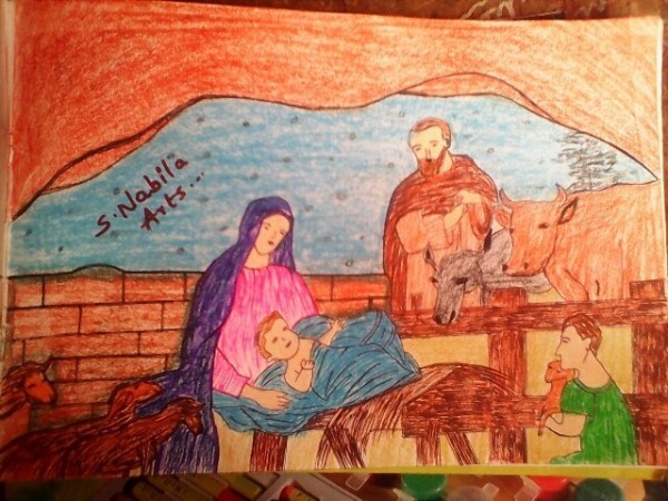 Pastel Painting of Jesus Life - DesiPainters.com