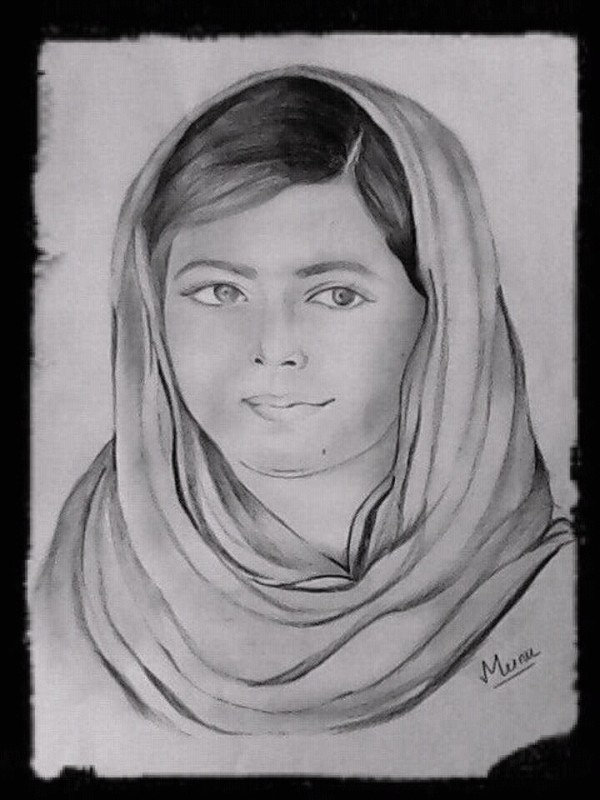 Pencil Sketch of Lady